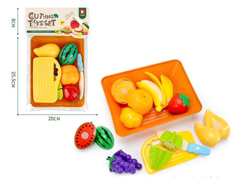 Basket Packing Cutting Fruits Set 10PCS