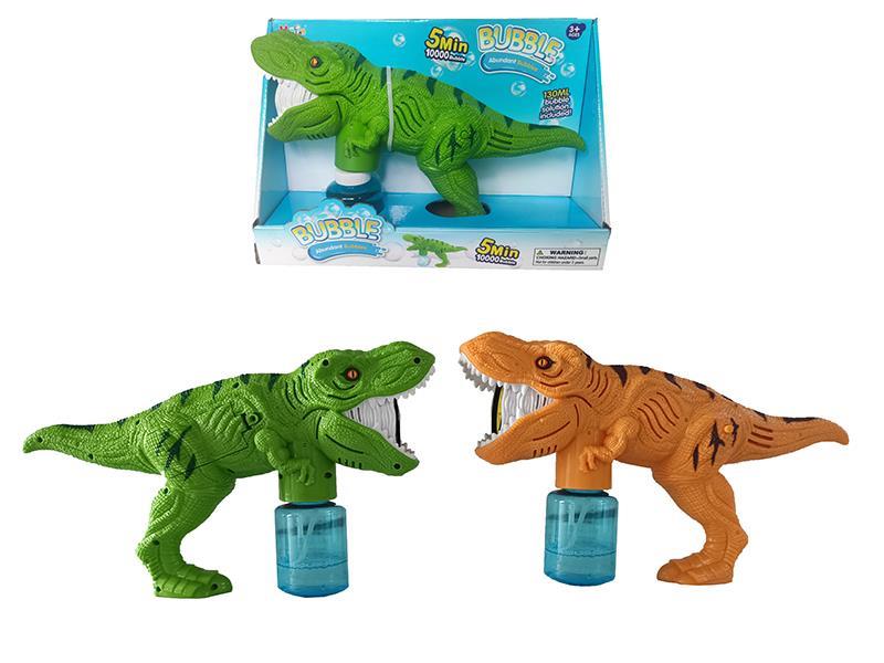 Tyrannosaurus Rex Five-Hole Bubble Gun With 130ml Bubble Water(With Music)