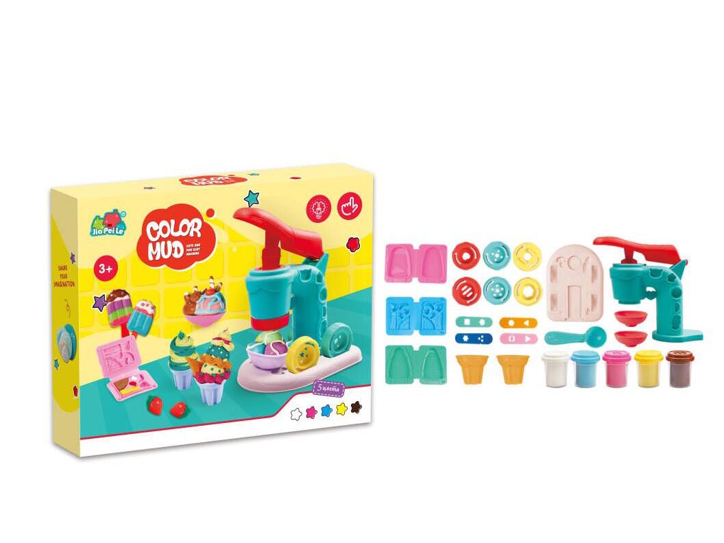 Colored Clay Two-Color Ice Cream