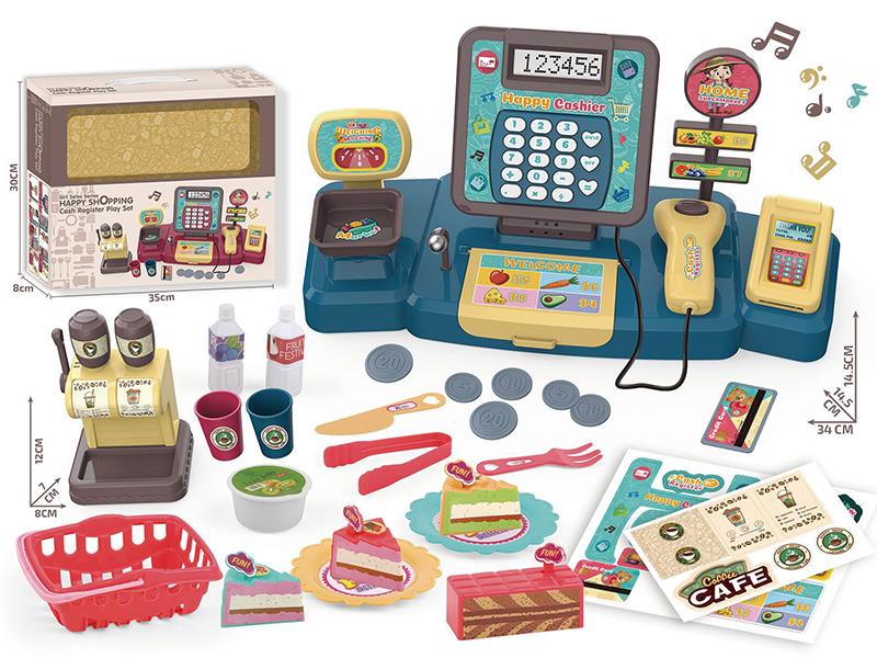 Cash Register Cake Set Pretend Play Toy