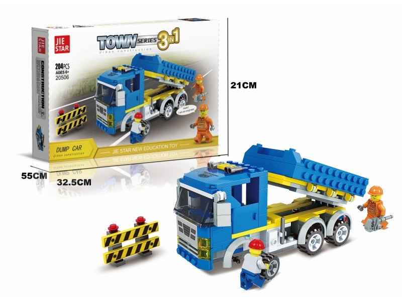 Building Blocks: 204 PCS Of Dump Truck