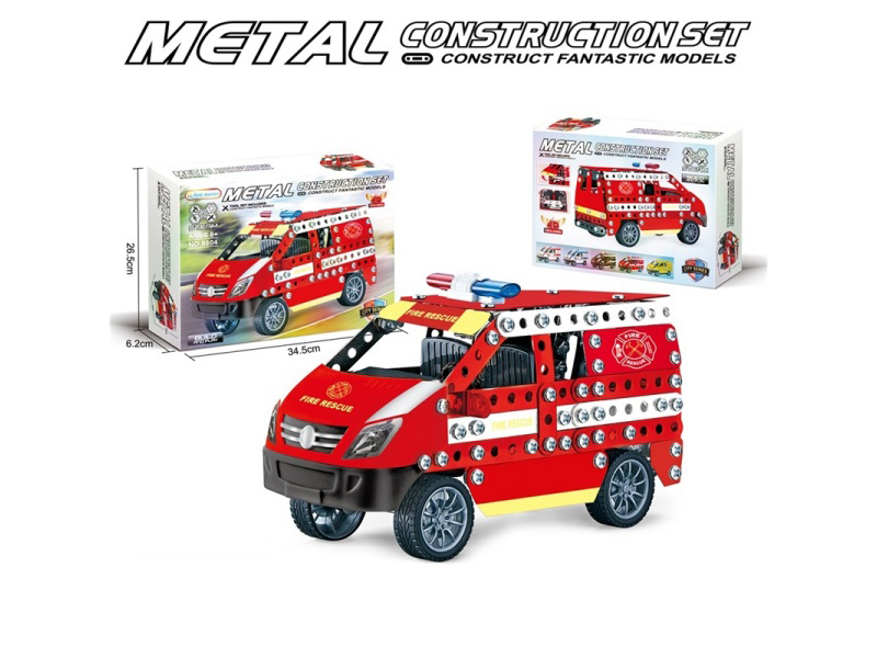 Diy Metal Assembly Building Block Express Transport Vehicle (Dhl)311 Pieces
