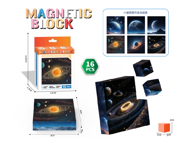 Galactic Magnetic Cube Puzzle