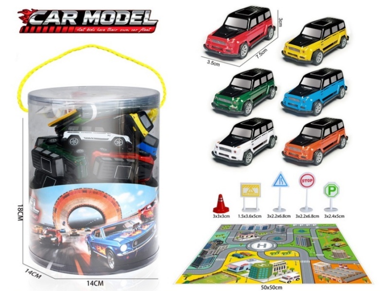 Pull Back Iron Off-Road Vehicles Set