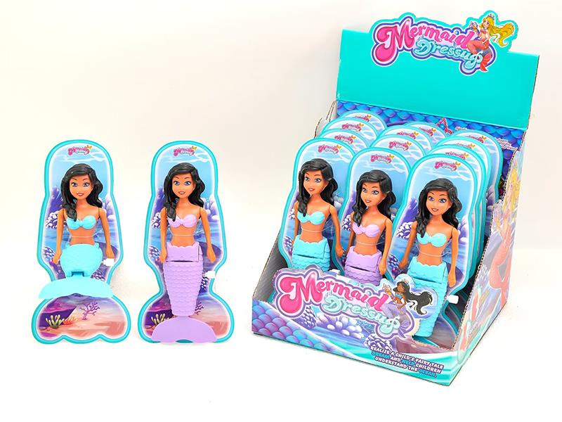 Wind Up Wag Tail Mermaid(7.5 Inch)12PCS