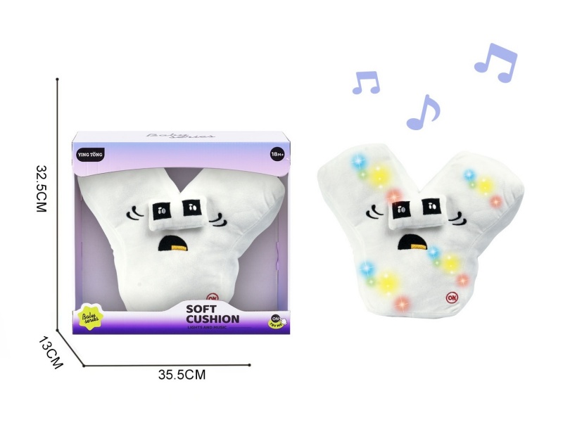 Alphabetic Plush Soothing Pillow - Y