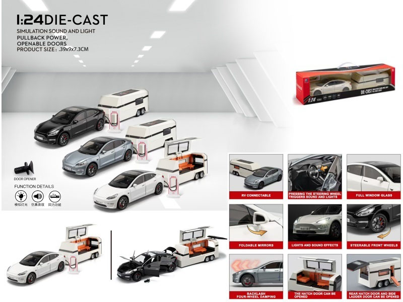 1:24 Tesla Model3 With Rv