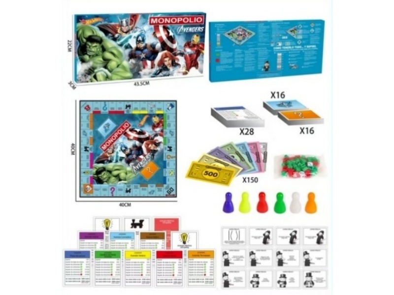 "Avengers Monopoly" In Spanish