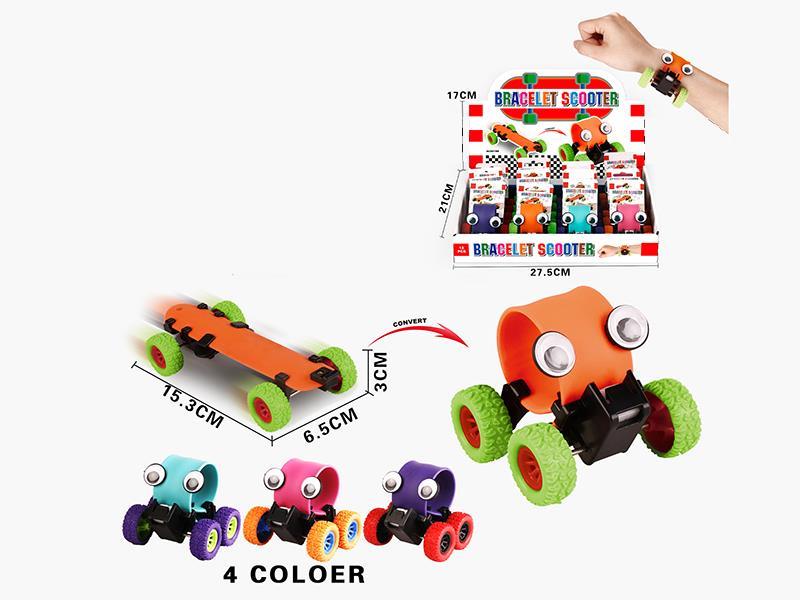 Pull Back Bracelet Scooter With Eyes12pcs