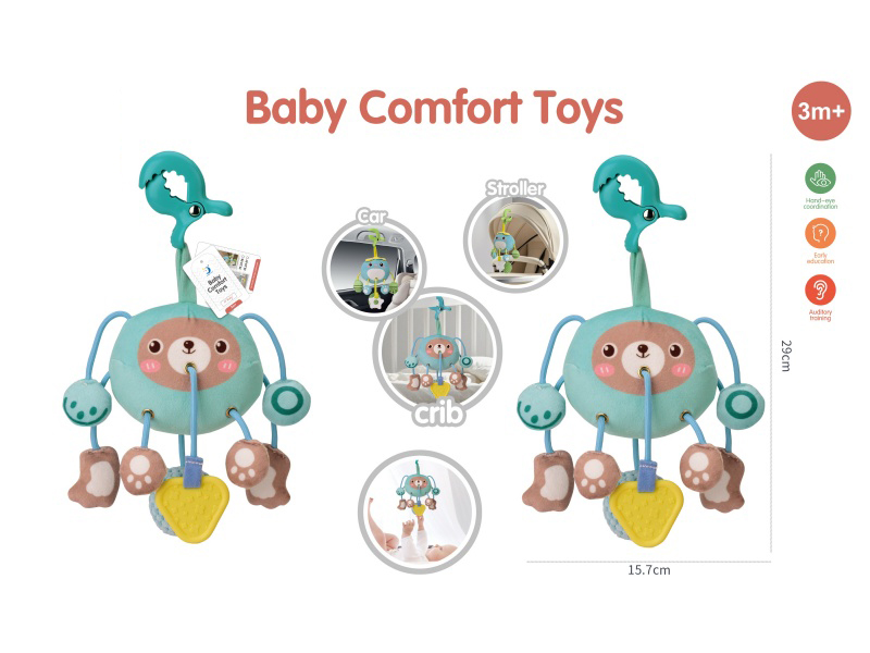 Little Bear Stroller & Crib Hanging Baby Comfort Toys