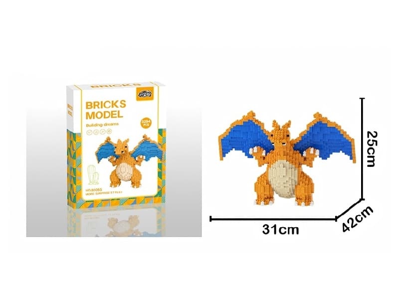 Fire Dragon Building Blocks 3294Pcs