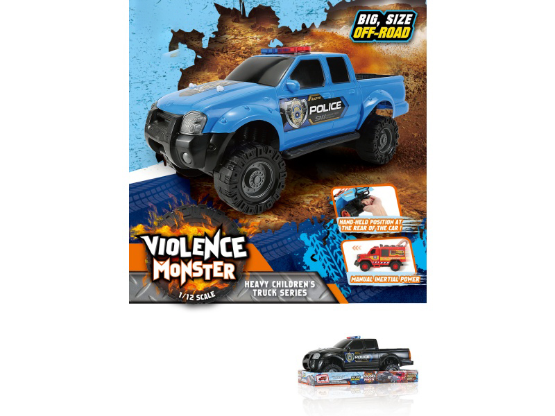 1:12 Hot Wheels Police Car Inertia Car