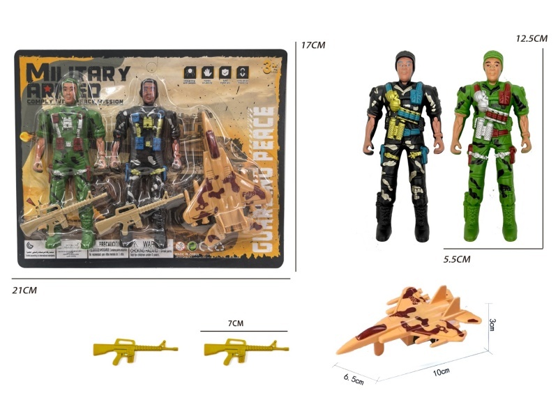 Two Soldiers With Fighter Jets