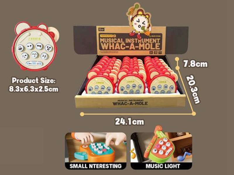 Drum Whack A Mole Game Console(With Light And Music)