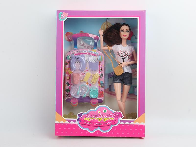 11.5 Inch 11 Joint Ponytail Doll Sports Suit