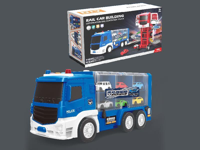 Deformation Rail Container Truck(Blue)