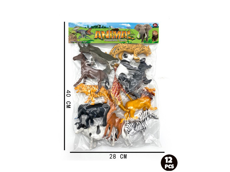 Marine Animal Set: 12 Pcs