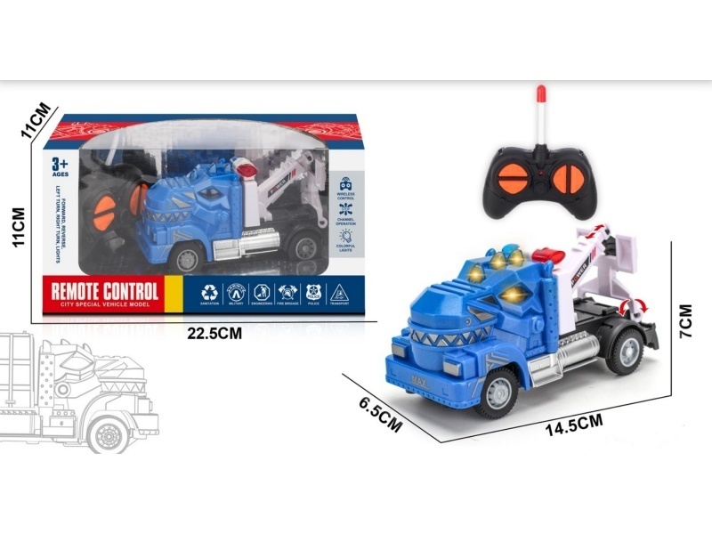 Four-Channel Tyrannosaurus Rex Remote-Controlled Transport Trailer