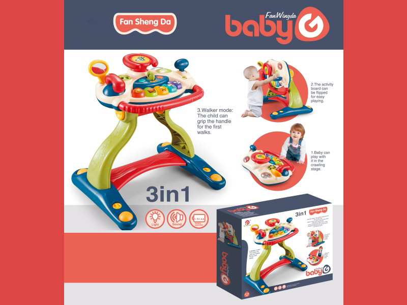 3 In 1 Baby Walker(Light ,Music)