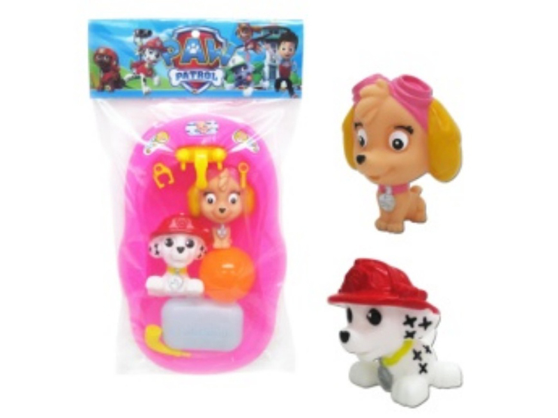 Paw Patrol Vinyl Toy Bathtub Set