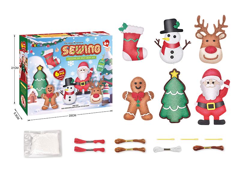 Christmas Ornaments DIY Sewing Felt Craft Kit