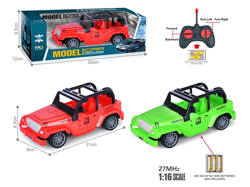 27Mhz 1:16 4-Channel Remote Control Wrangler Model Car(Not Included Batteries)