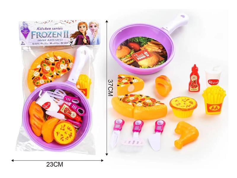 Cutting Pizza And French Fries Pan Kitchen Set