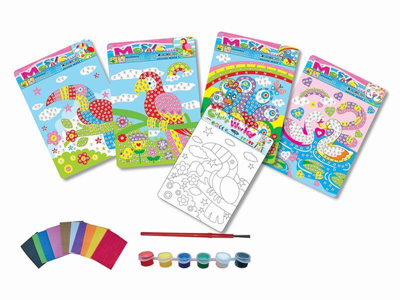 DIY Painting & Mosaic EVA Puzzle(Birds)