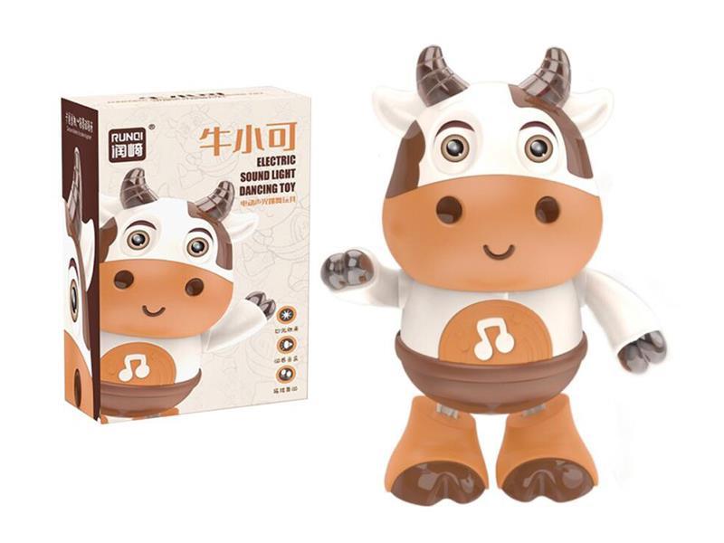 B/O Cartoon Dance Cow With Light Music