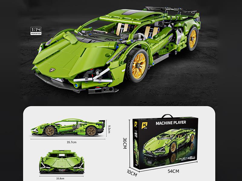 1:14 Car Model Small Particle Building Blocks 1186pcs