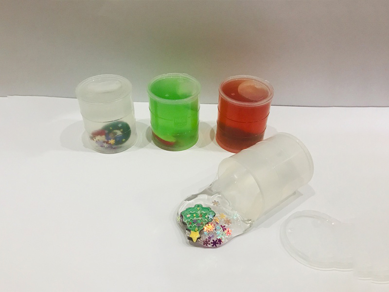 Crystal Mud Slime Christmas Snowflake Putty Small Oil Bottle