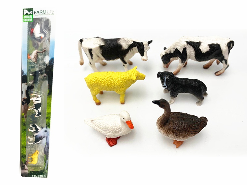 6pcs Mini Poultry Animals Set