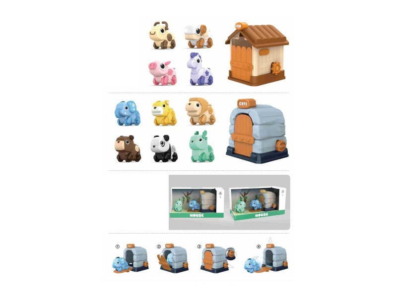 On-Chain Cool Run Pet Team (Two Animals + House)