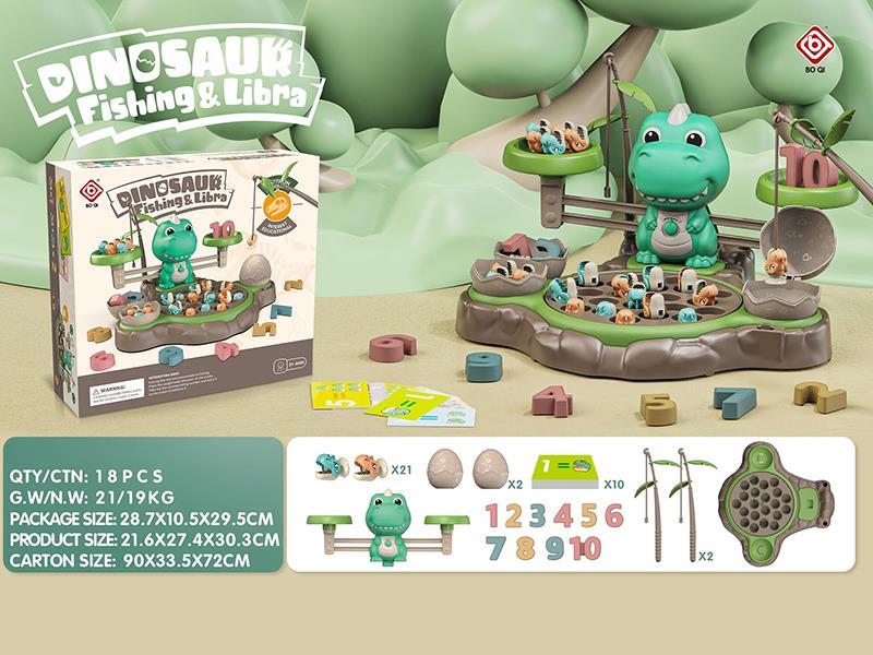 Dinosaur Valley Fishing Game & Balance Scale
