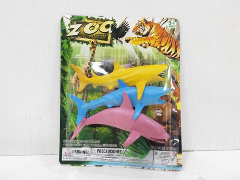 PVC Sharks 3pcs