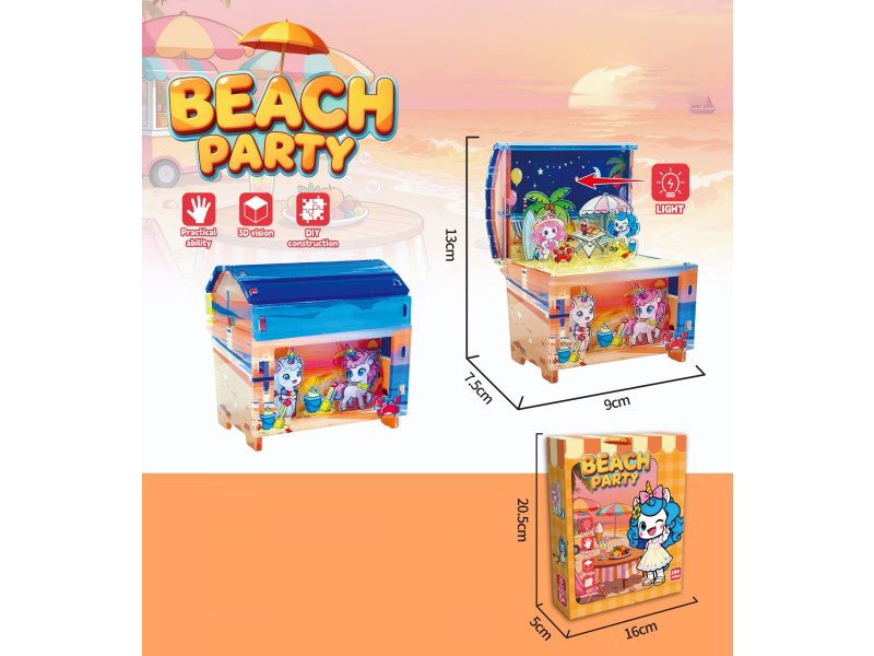 The Beach Party Flips The Treasure Chest With Lights