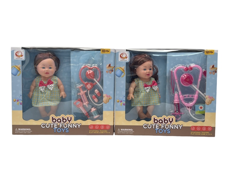 Two Sets Of 10-Inch Plush Toys And Medical Devices Are Mixed Together