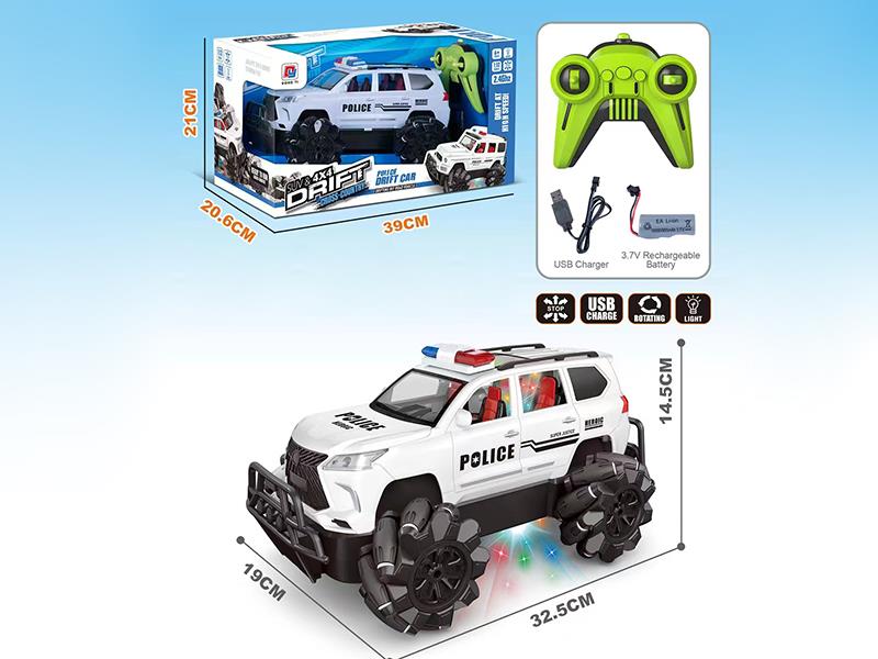 1:12 Lexus Remote Control High Speed 4WD Drift Off Road Police Car With Light(2.4G)