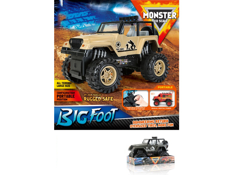 1:10 Fire Wheel Military Inertial Vehicle