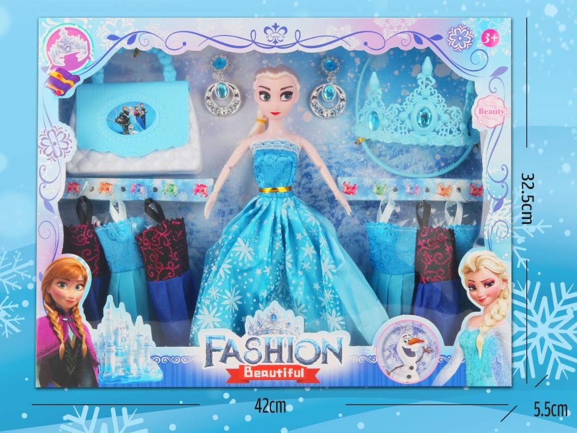 A 11.5-Inch Solid Body Doll With Ice And Snow Joints