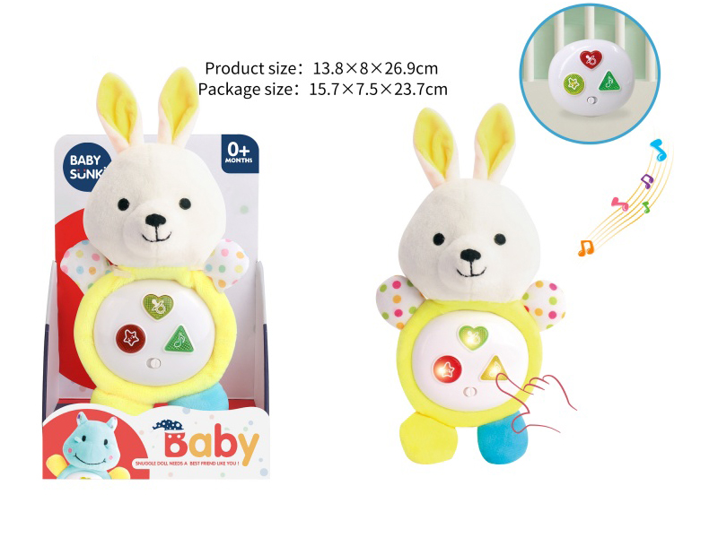 Plush Soothe Rabbit With Light And Music