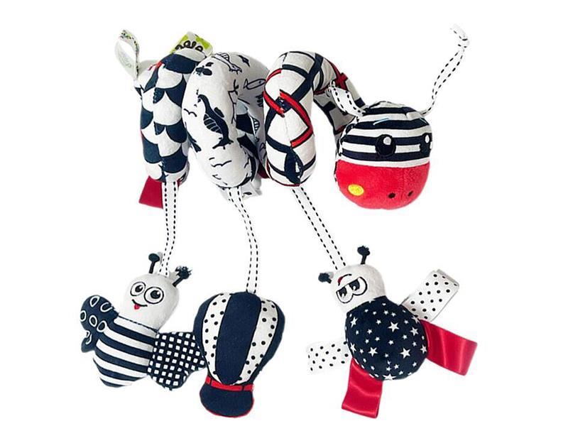 Baby Crib & Stroller Baby Activity Spiral Plush Toy With Sound