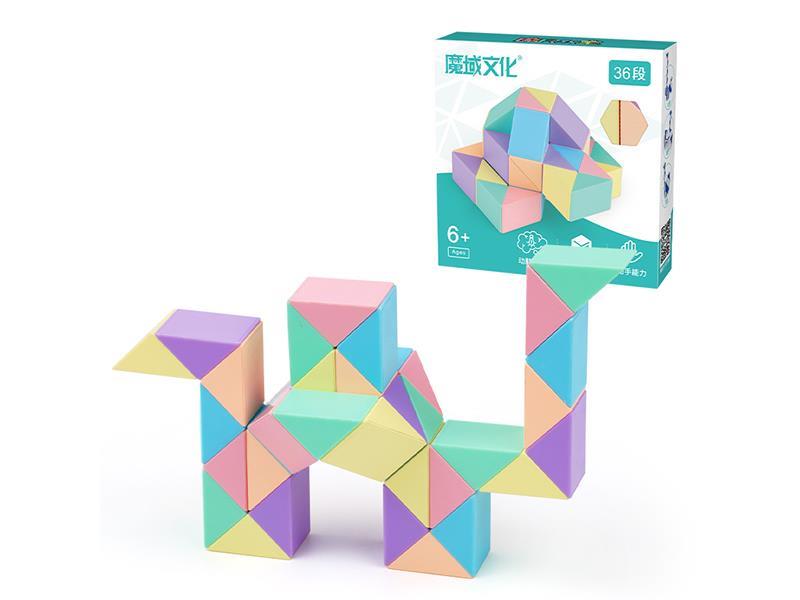 Rubik's Snake 36 Section(Macaron Color)