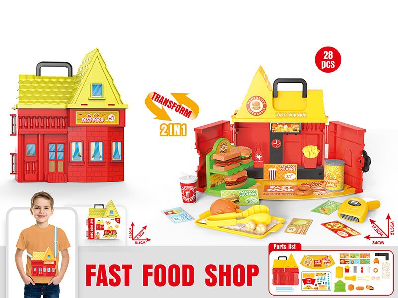 Fast Food Shop Pretend Play Toys