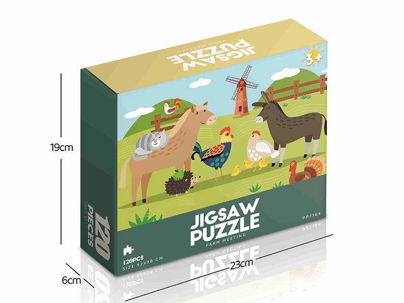 120pcs Jigsaw Puzzle - Farm Meeting