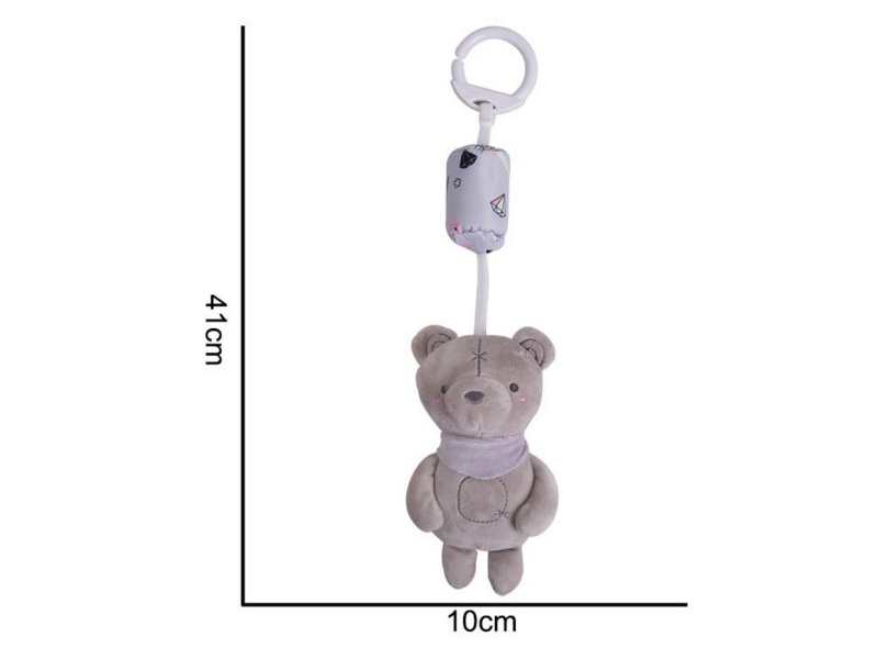 Plush Wind Chimes, Grizzly Bear Pendants, Baby Comfort Plush Animal Toys