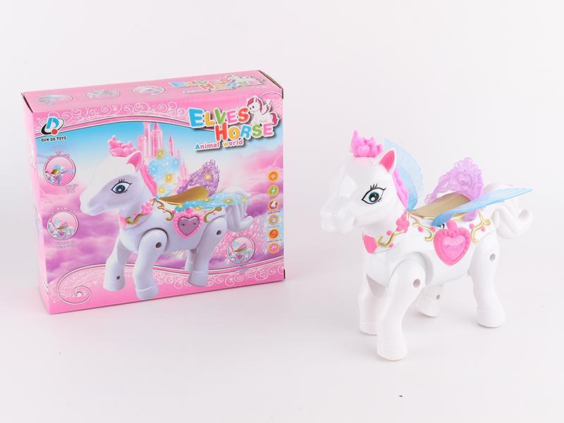 Cartoon B/O Pegasus With Light And Music