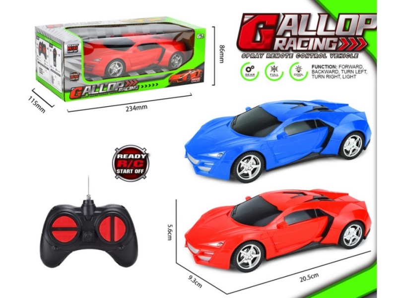 4-Channel  Lai Yellow High-Speed Remote Control Car