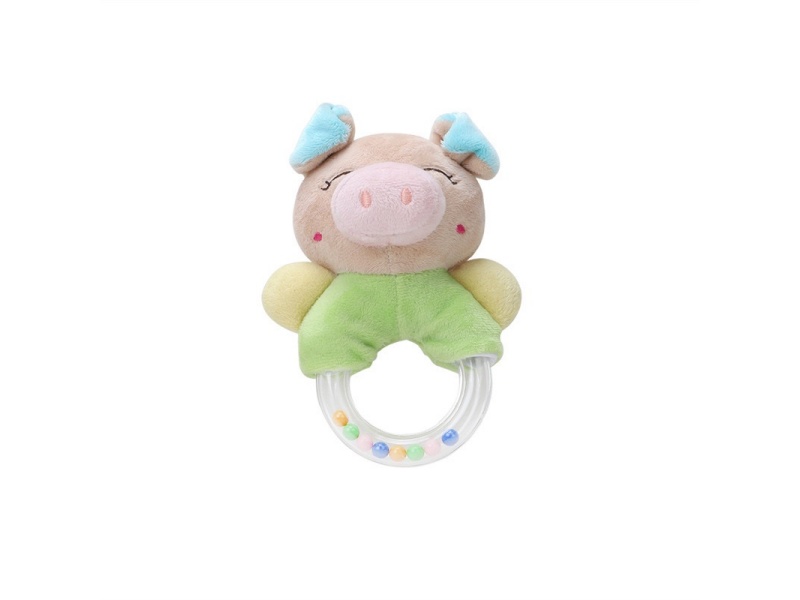 Baby Comfort Little Pig Plush Hand-Cranked Ring