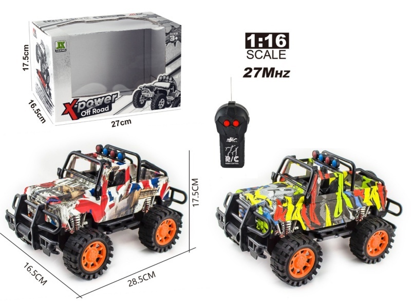 1:16 Two-Way Remote-Controlled Land Rover Convertible Watermarked Racing Car (Without Battery)